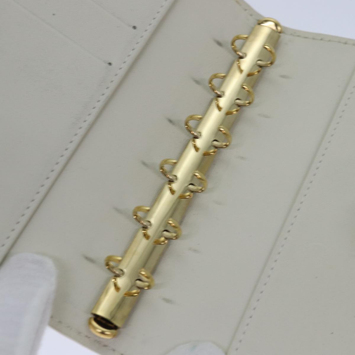 LOUIS VUITTON Vernis Agenda PM Day Planner Cover Perle R21010 LV 85800