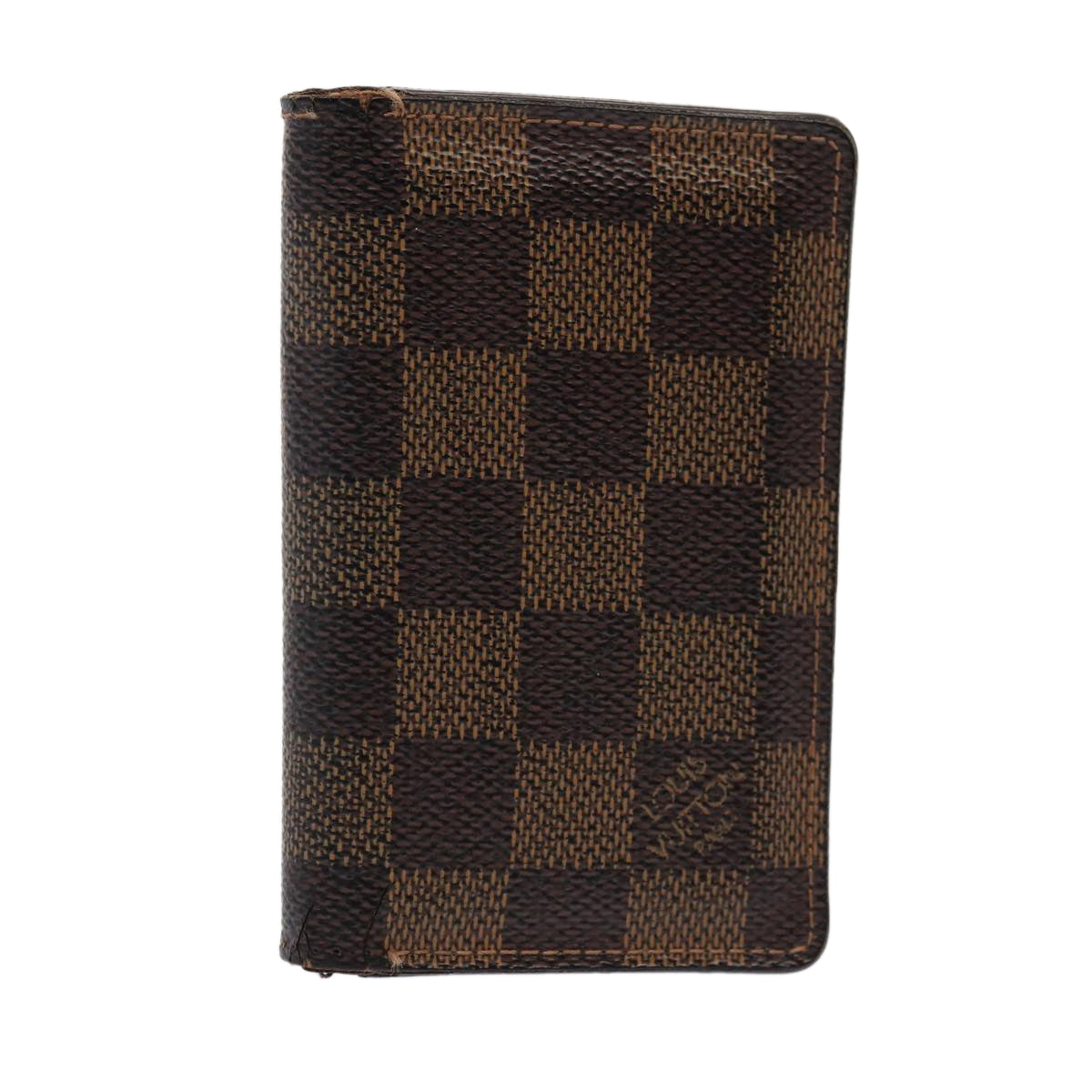 LOUIS VUITTON Damier Ebene Organizer Dupoch Card Case N61721 LV 85866