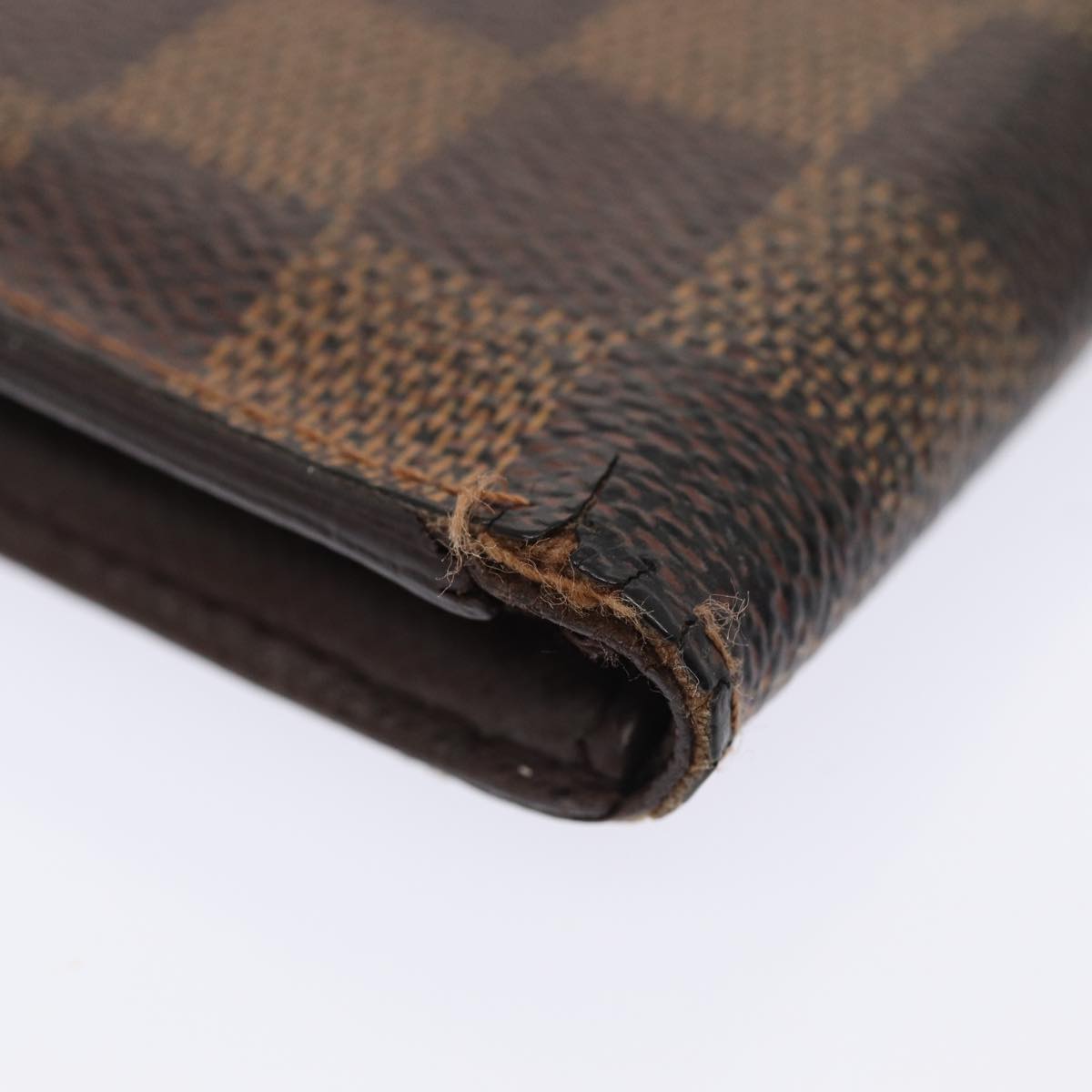 LOUIS VUITTON Damier Ebene Organizer Dupoch Card Case N61721 LV 85866