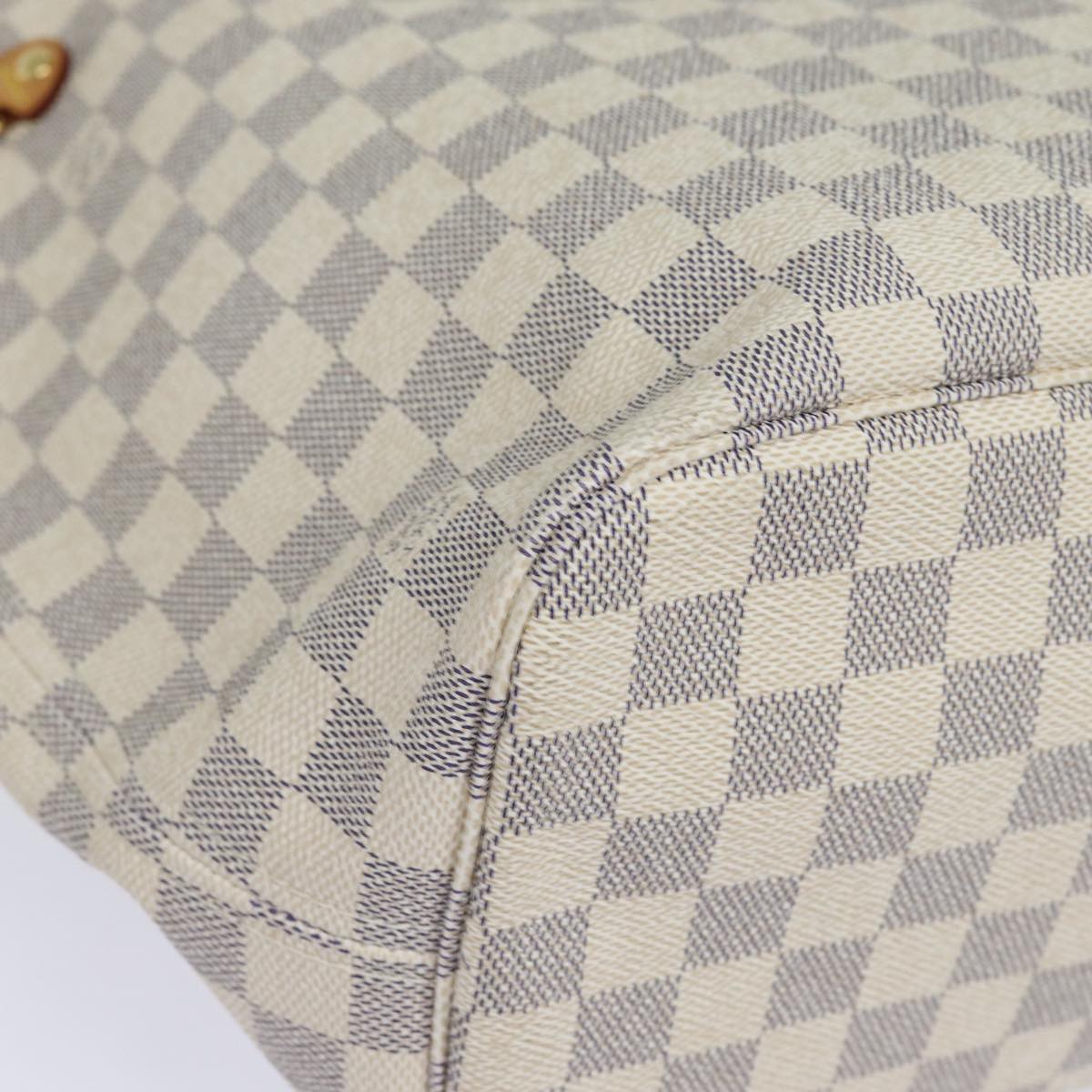 LOUIS VUITTON Damier Azur Neverfull MM Tote Bag N41605 LV 85930A