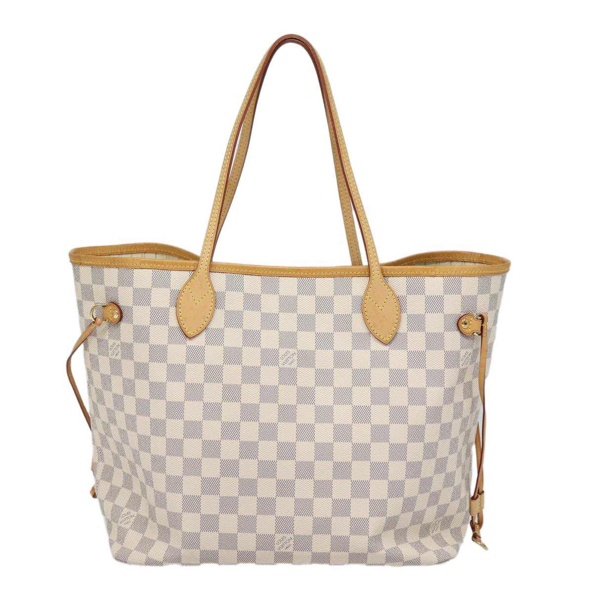 LOUIS VUITTON Damier Azur Neverfull MM Tote Bag N41605 LV 85930A