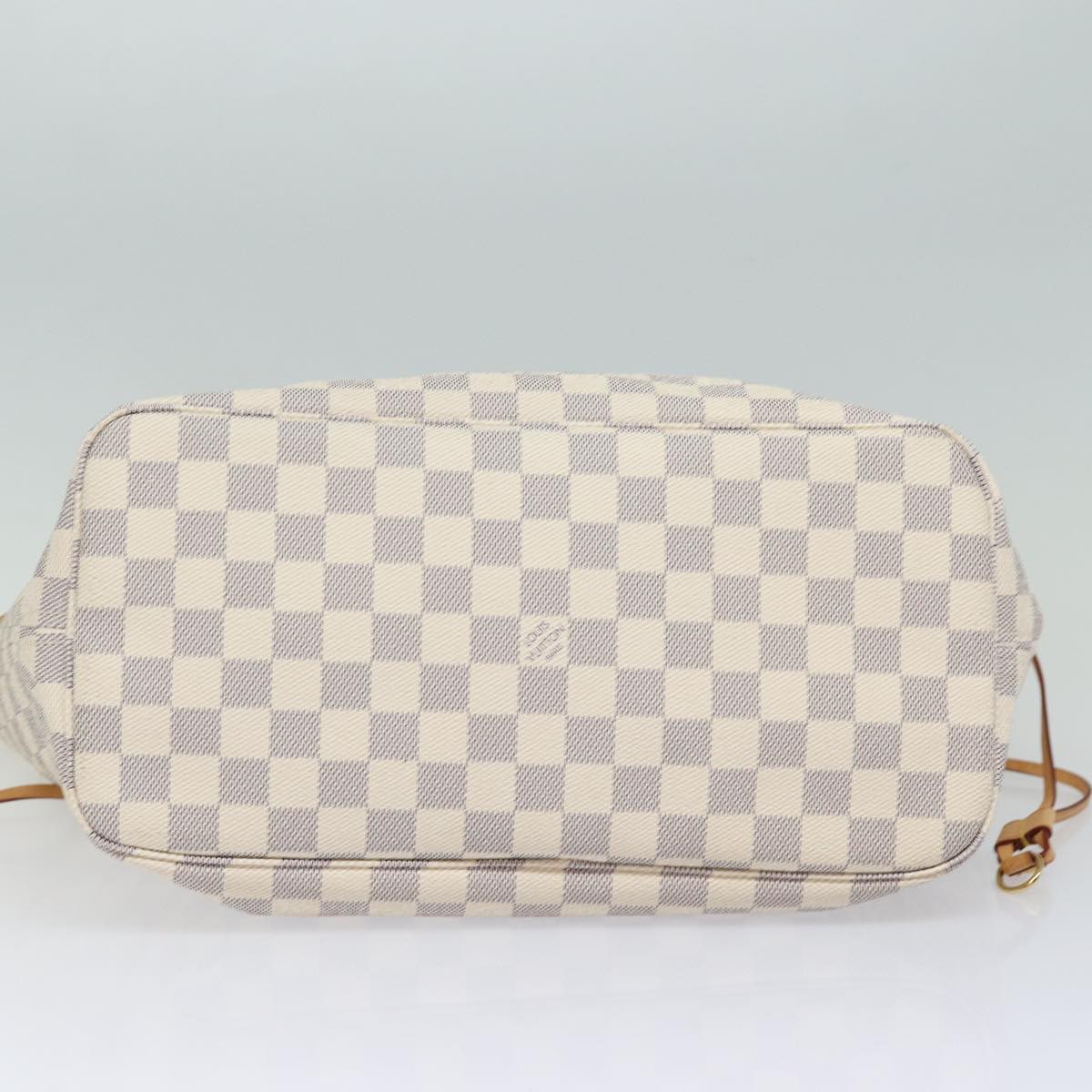 LOUIS VUITTON Damier Azur Neverfull MM Tote Bag N41605 LV 85930A