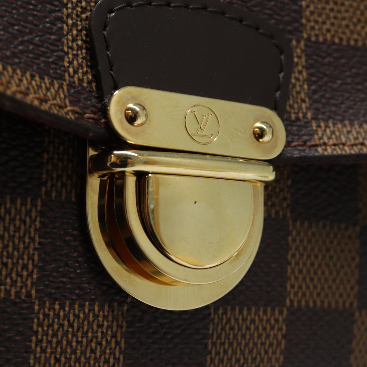 LOUIS VUITTON Damier Ebene Ravello GM Shoulder Bag N60006 LV 85940SA