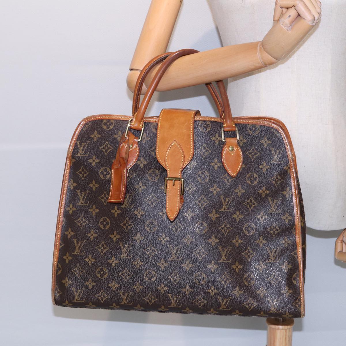 LOUIS VUITTON Monogram Rivoli Hand Bag M53380 LV 85981