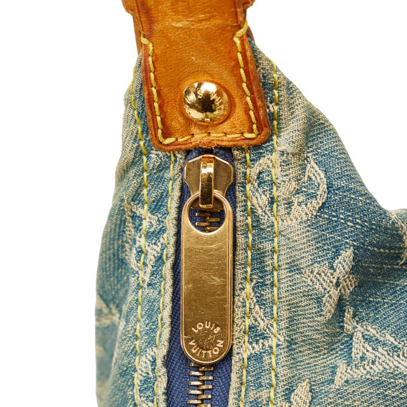 Louis Vuitton Monogram Denim Baggage GM Slipper Shoulder Bag M95048 Blue Denim Leather  Louis Vuitton