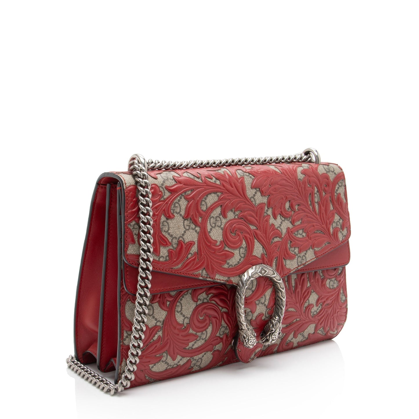 Luxury Gucci Trending 2025 GG Supreme Arabesque Dionysus Medium Shoulder Bag