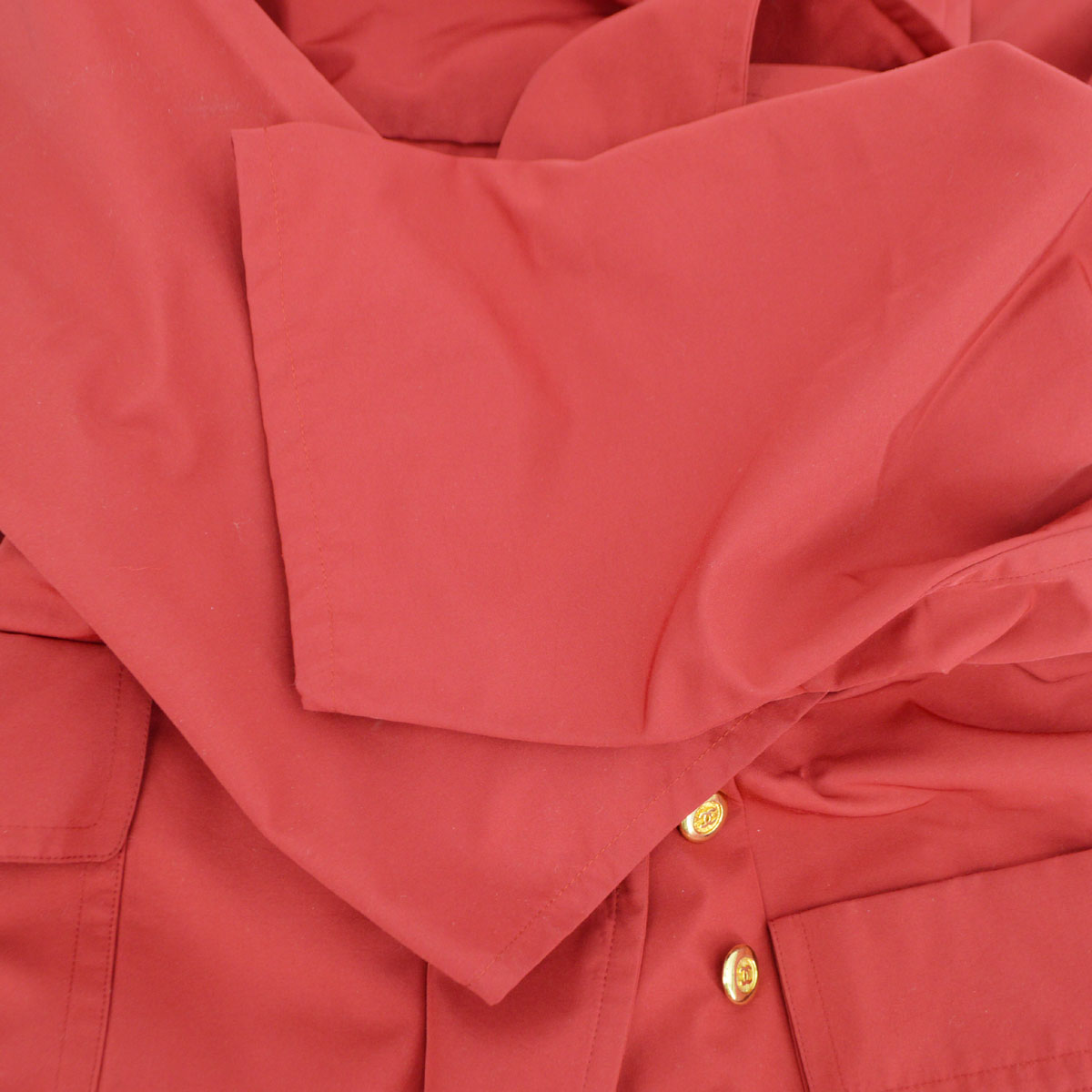 Luxury Chanel double-breasted belted coat