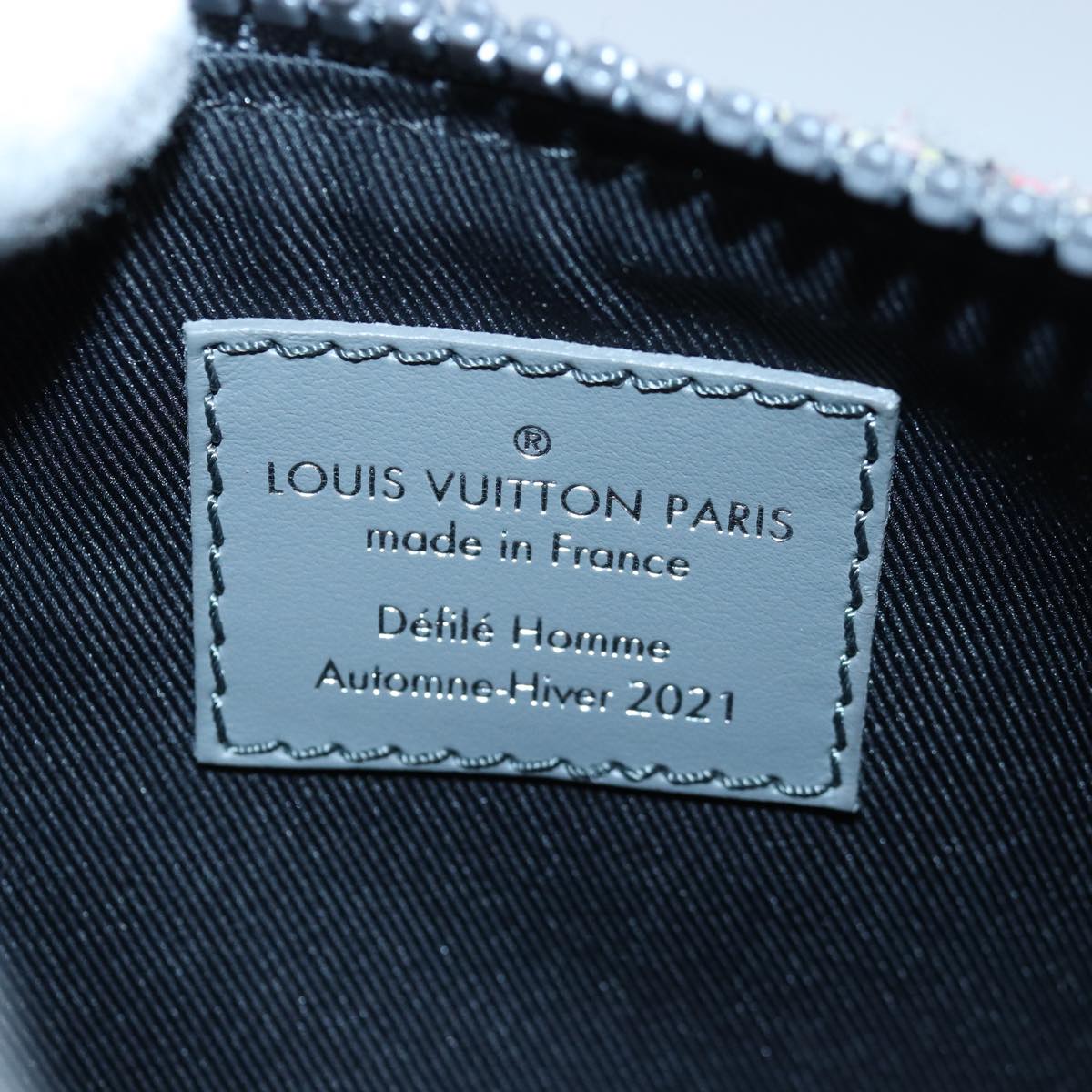 LOUIS VUITTON Monogram Felt Keepall XS Hand Bag Gray M80821 LV 86001S