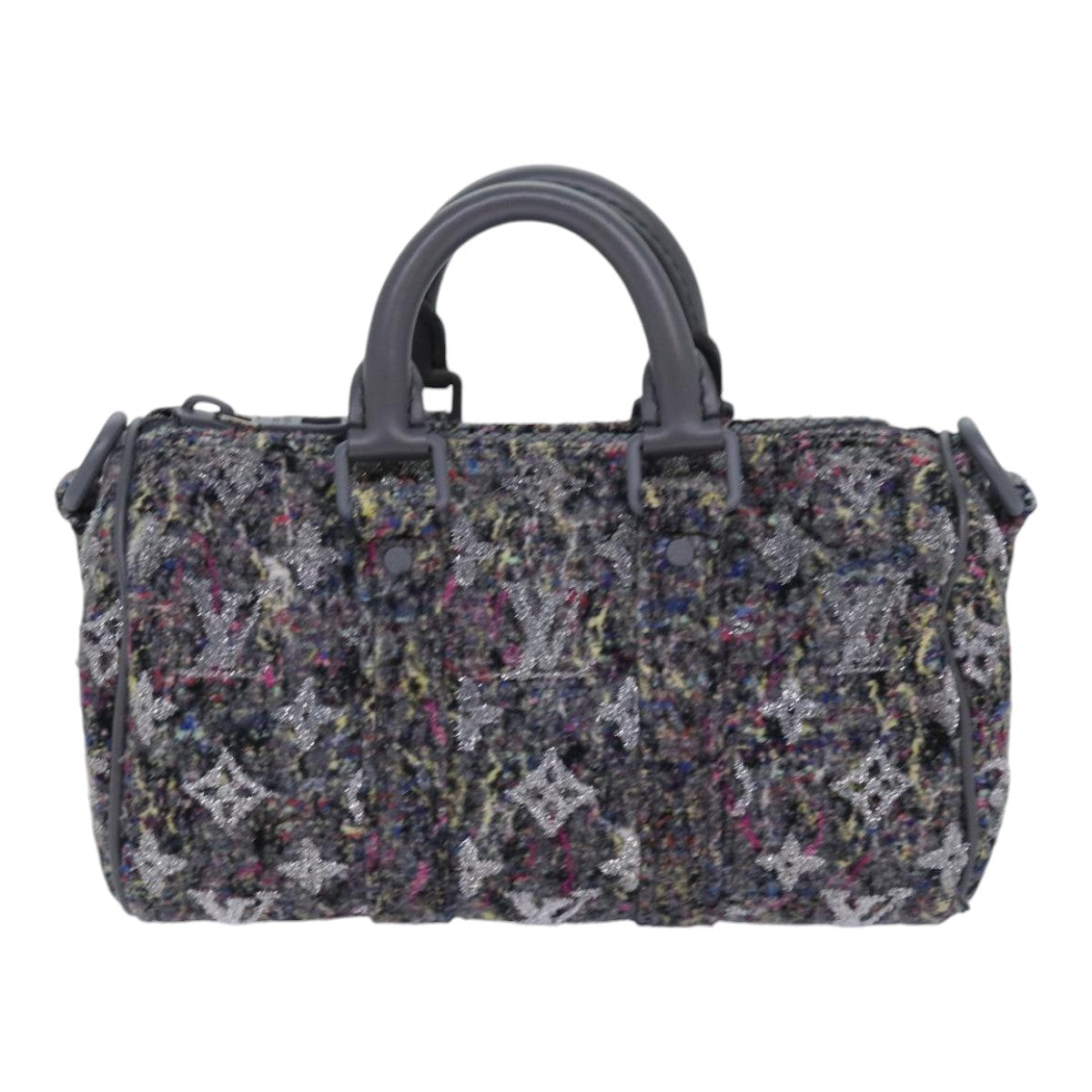 LOUIS VUITTON Monogram Felt Keepall XS Hand Bag Gray M80821 LV 86001S