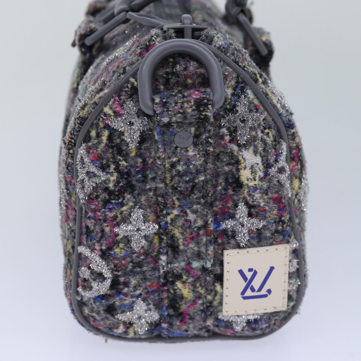LOUIS VUITTON Monogram Felt Keepall XS Hand Bag Gray M80821 LV 86001S