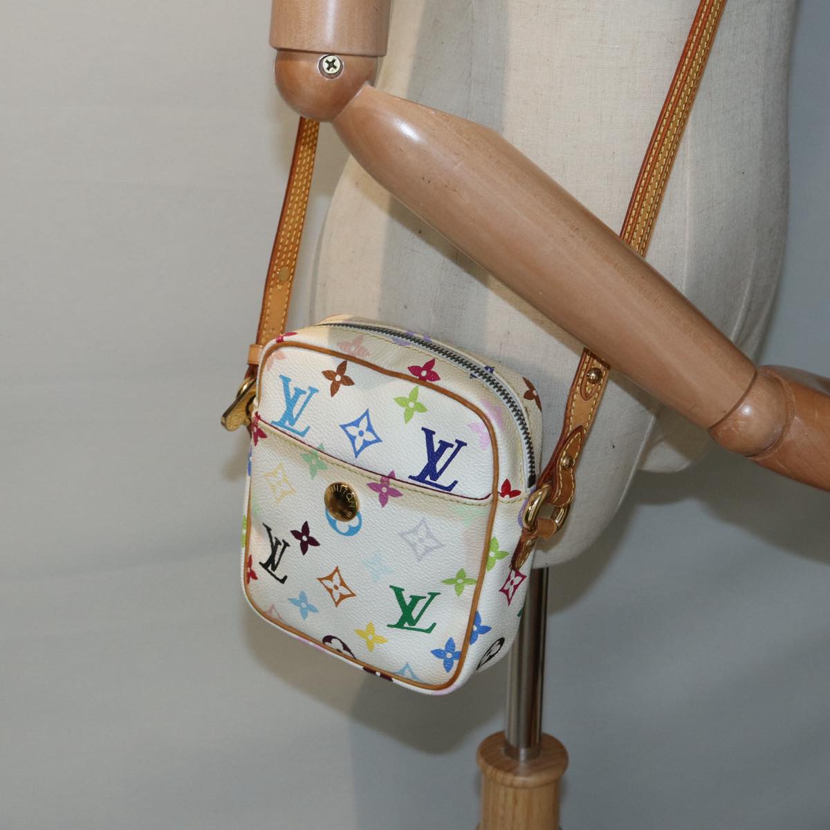 LOUIS VUITTON Monogram Multicolor lift Shoulder Bag White M40055 LV 86010