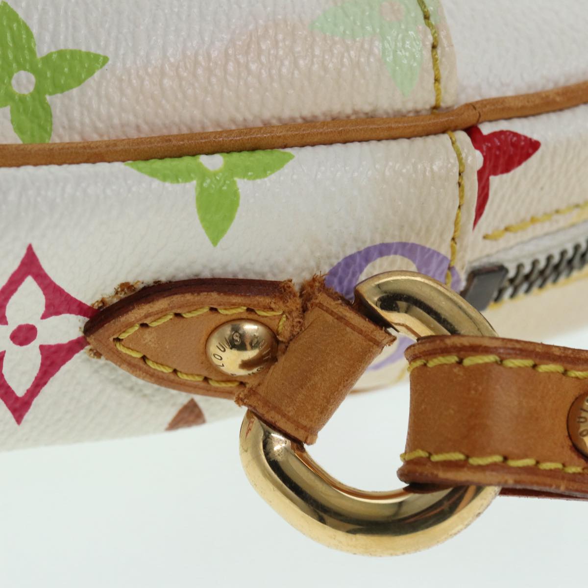 LOUIS VUITTON Monogram Multicolor lift Shoulder Bag White M40055 LV 86010