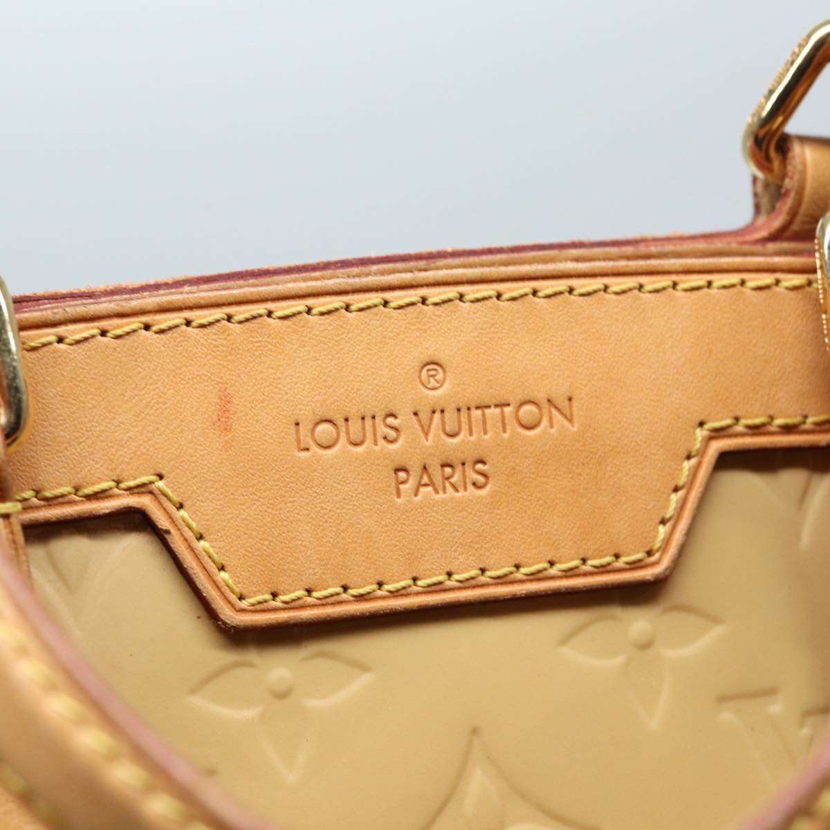 LOUIS VUITTON Monogram Vernis Blair MM Hand Bag Citrin M90108 LV 86013