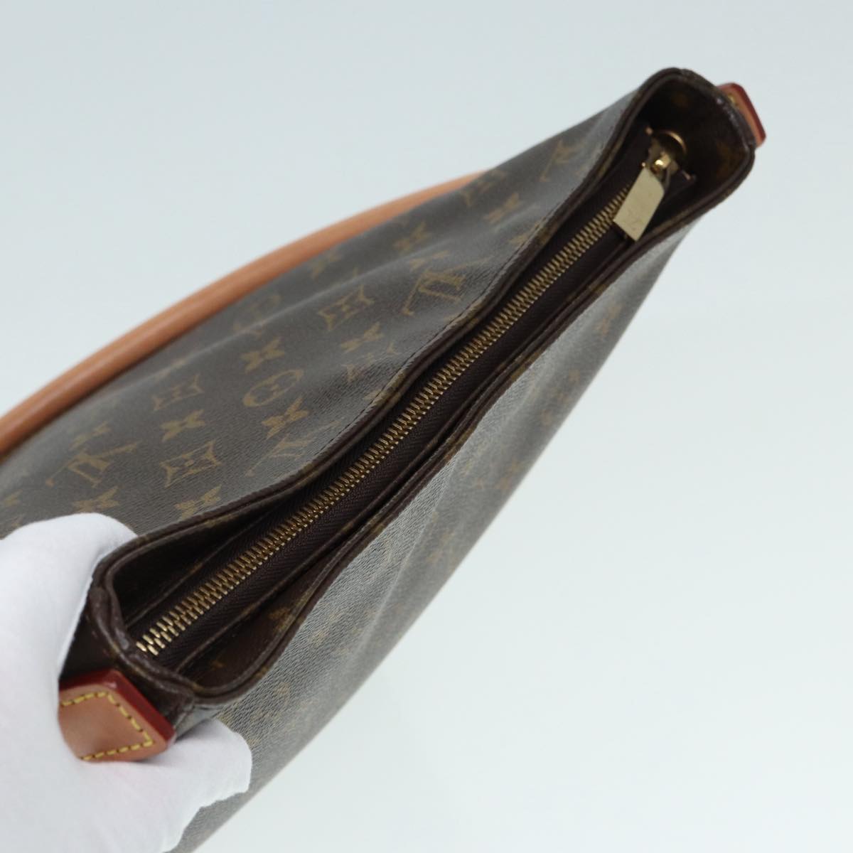 LOUIS VUITTON Monogram Looping GM Shoulder Bag M51145 LV 86021A