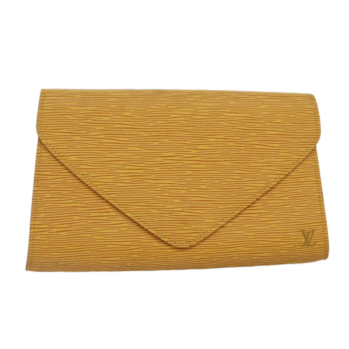 LOUIS VUITTON Epi Art Deco Clutch Bag Yellow M52639 LV 86032