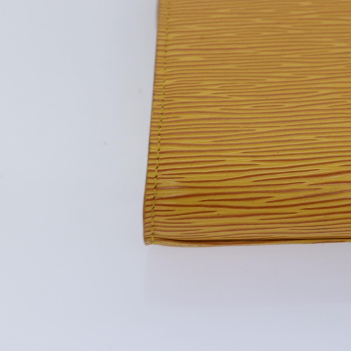 LOUIS VUITTON Epi Art Deco Clutch Bag Yellow M52639 LV 86032