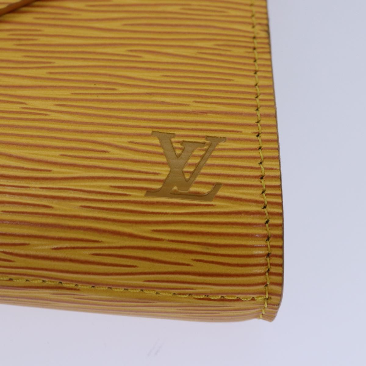 LOUIS VUITTON Epi Art Deco Clutch Bag Yellow M52639 LV 86032
