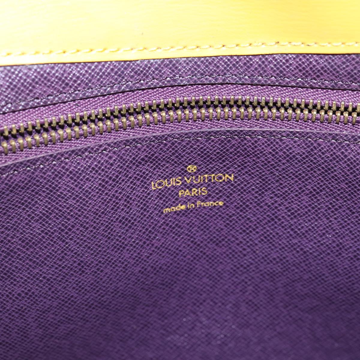 LOUIS VUITTON Epi Art Deco Clutch Bag Yellow M52639 LV 86032