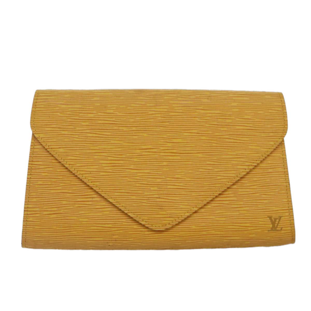 LOUIS VUITTON Epi Art Deco Clutch Bag Yellow M52639 LV 86032