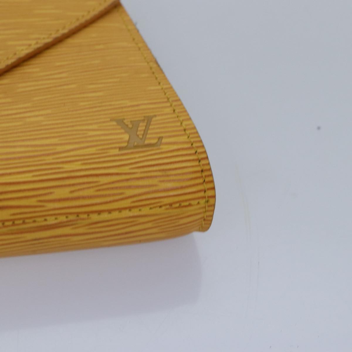 LOUIS VUITTON Epi Art Deco Clutch Bag Yellow M52639 LV 86032