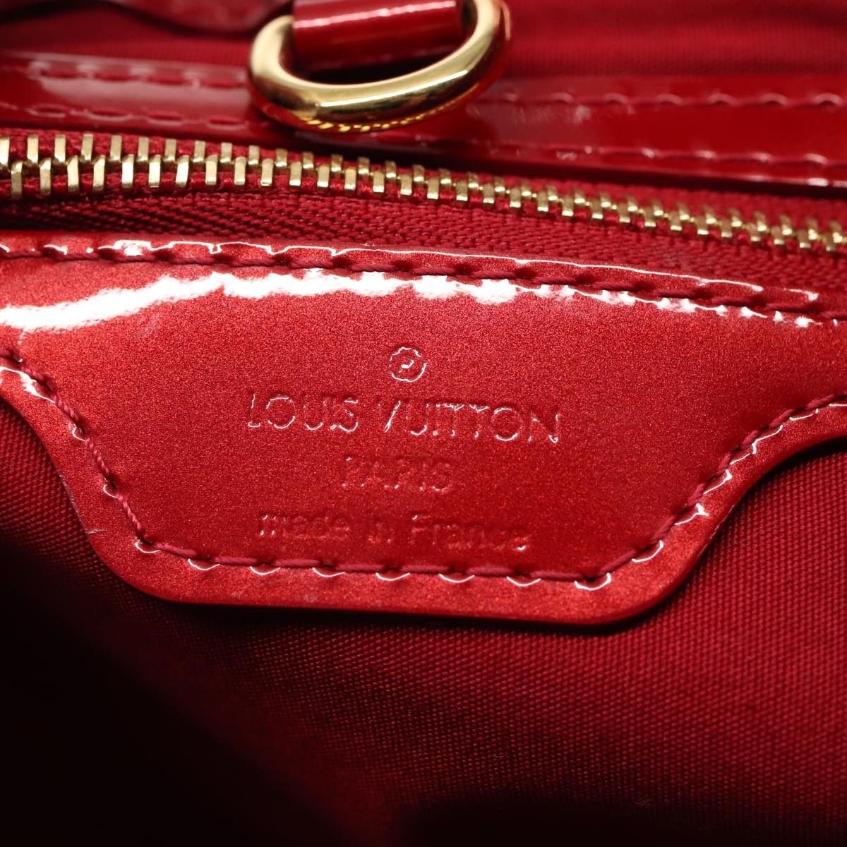 LOUIS VUITTON VernisRayure Wilshire PM Bag Pomme D'amour M91701 LV 86041