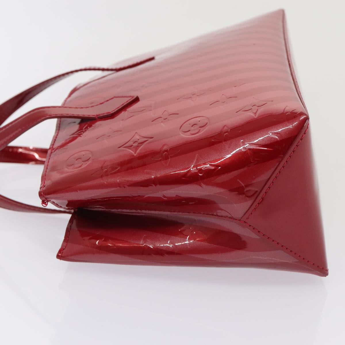 LOUIS VUITTON VernisRayure Wilshire PM Bag Pomme D'amour M91701 LV 86041