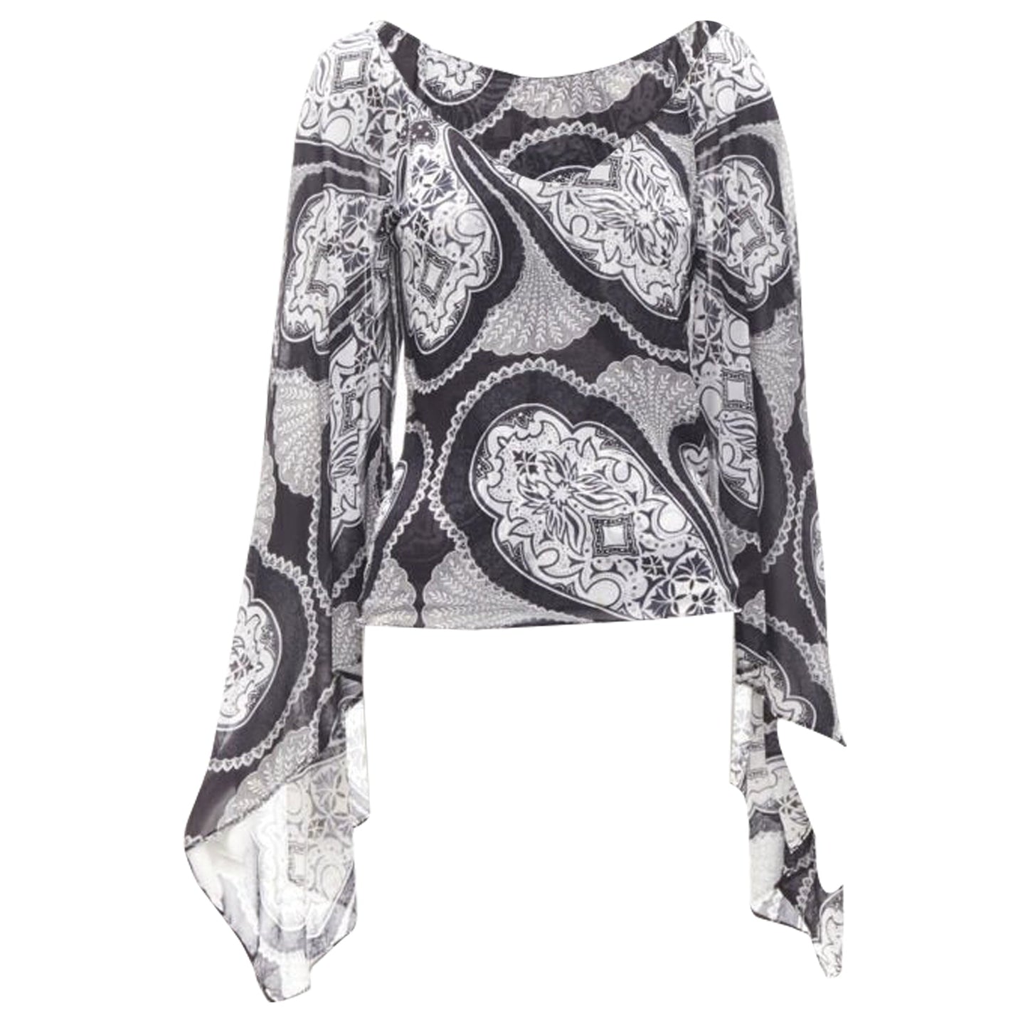 Gucci paisley print kimono sleeve blouse