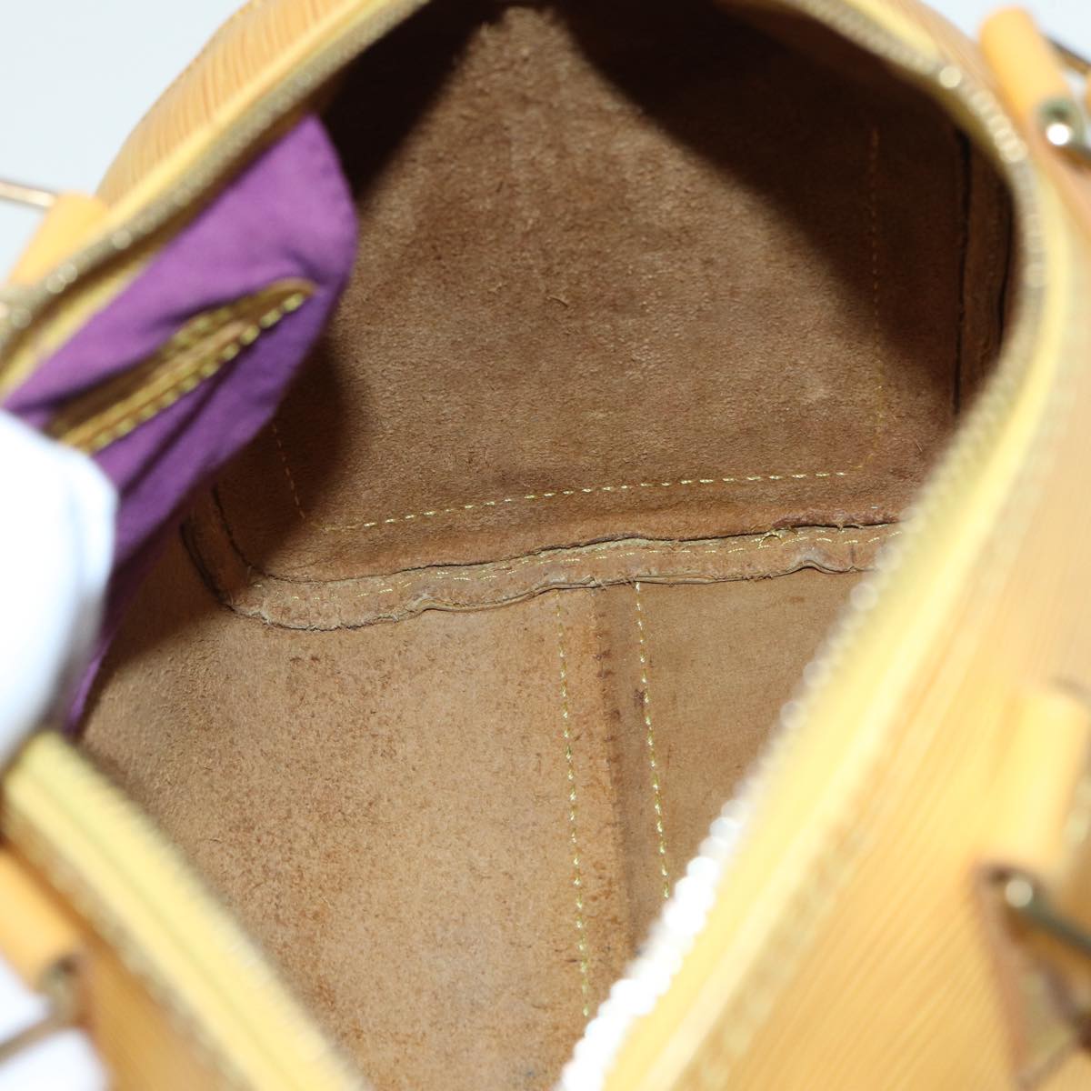 LOUIS VUITTON Epi Speedy 25 Hand Bag Tassili Yellow M43019 LV 86057