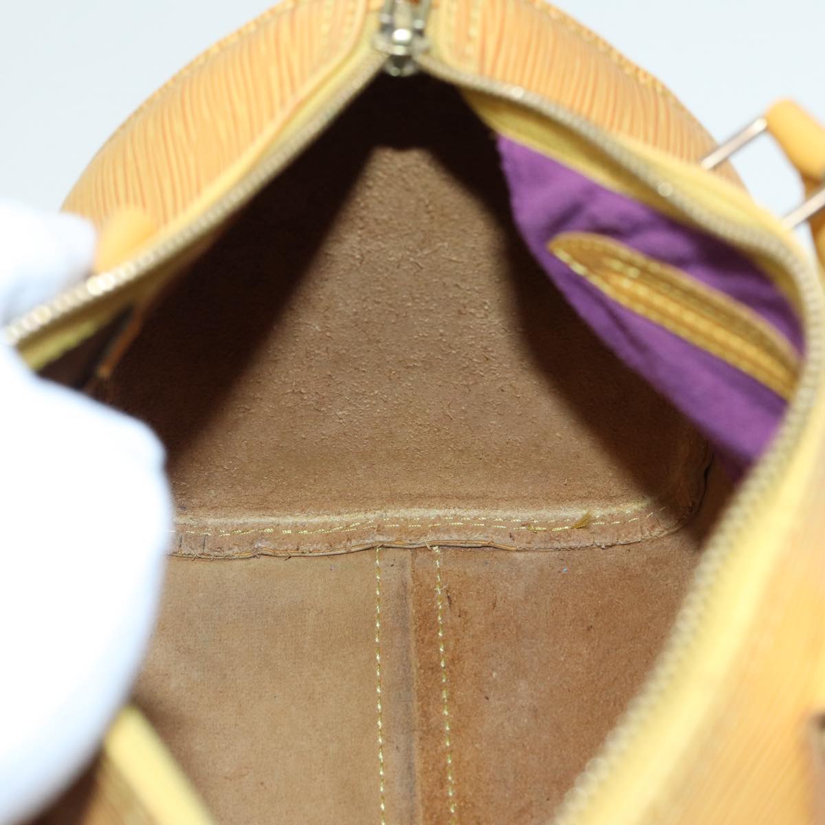 LOUIS VUITTON Epi Speedy 25 Hand Bag Tassili Yellow M43019 LV 86057