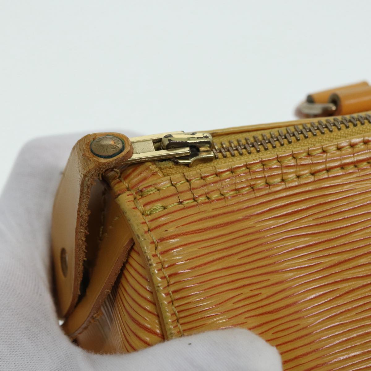LOUIS VUITTON Epi Speedy 25 Hand Bag Tassili Yellow M43019 LV 86057