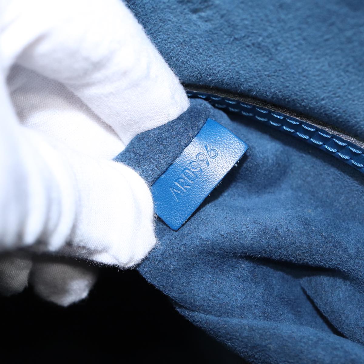 LOUIS VUITTON Epi Alma Hand Bag Toledo Blue M52145 LV 86063