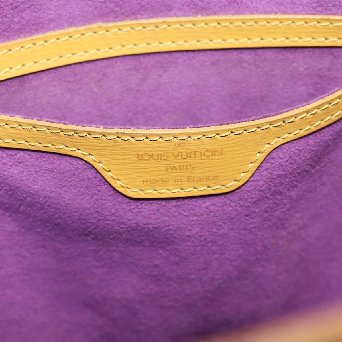LOUIS VUITTON Epi Saint Jacques Hand Bag Yellow M52279 LV 86065