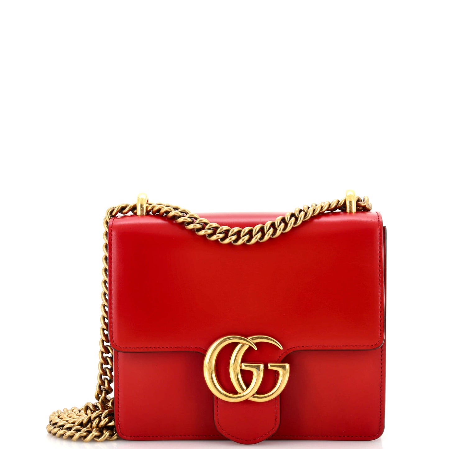 Luxury Gucci Trending 2025 GG Marmont Chain Shoulder Bag Leather Small
