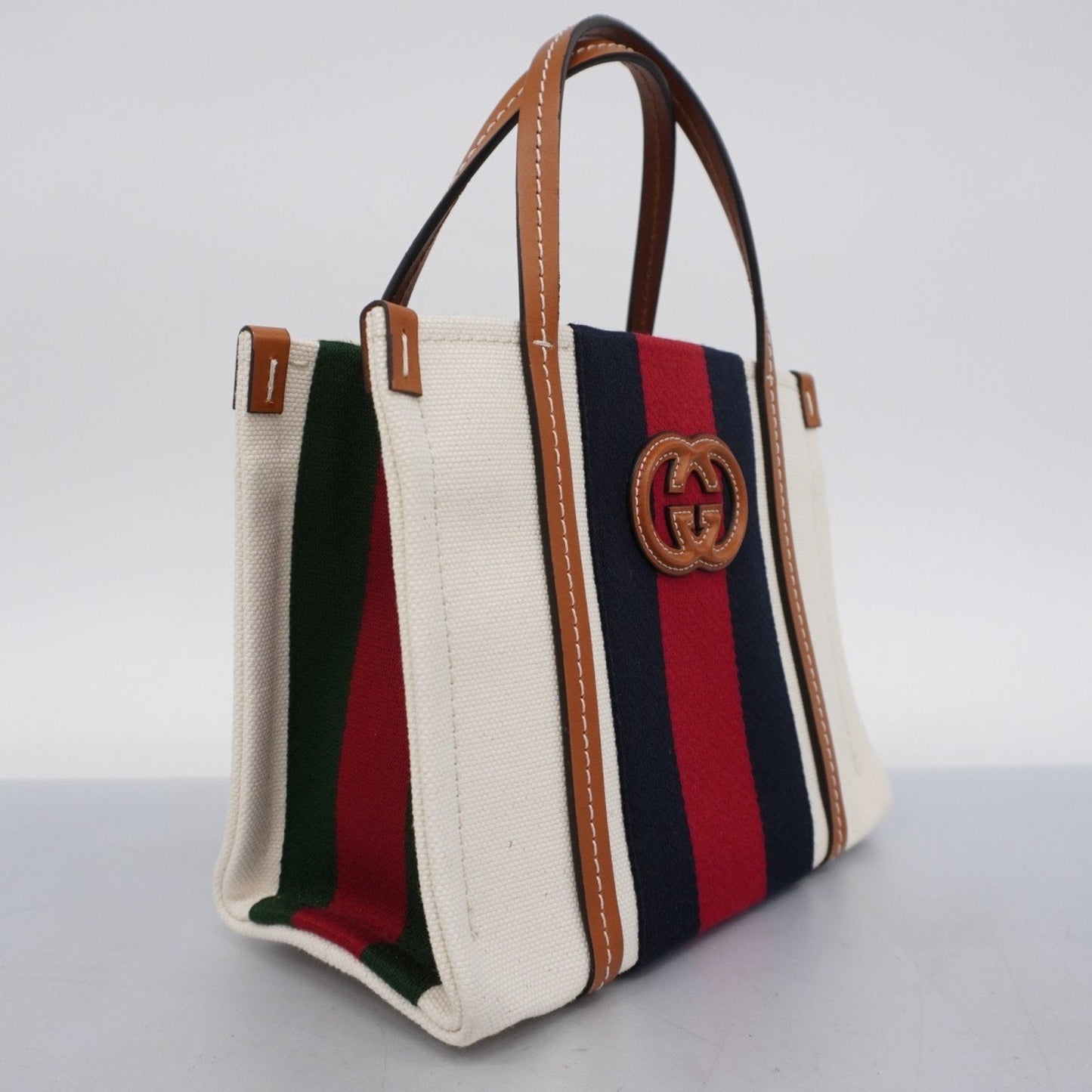 Gucci Interlocking G  Canvas Handbag ()