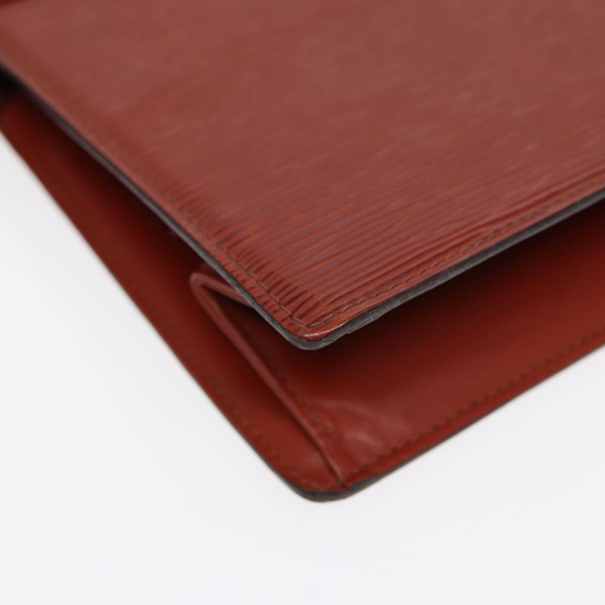 LOUIS VUITTON Epi Trousse Crete Pouch Brown M48403 LV 86086