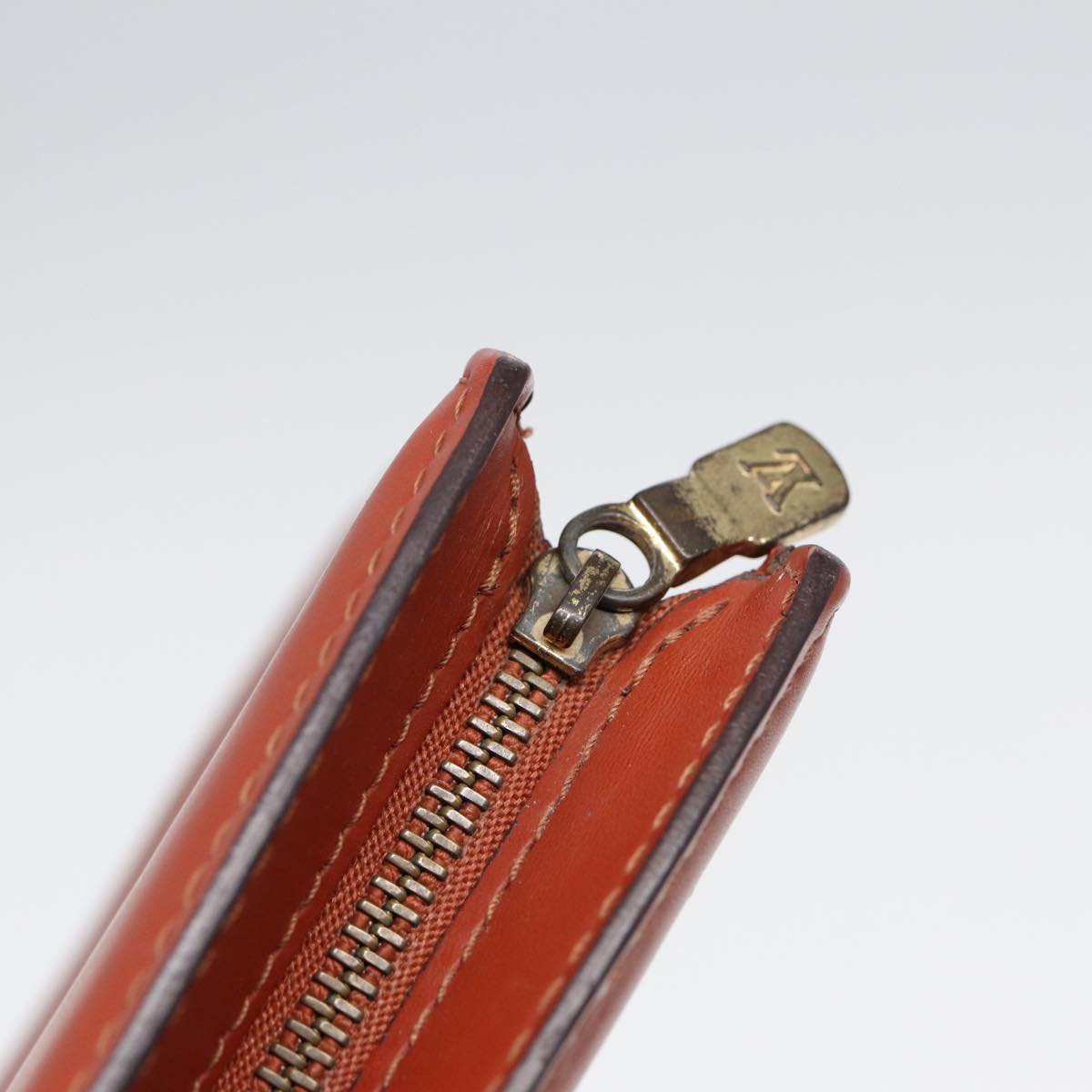 LOUIS VUITTON Epi Trousse Crete Pouch Brown M48403 LV 86086