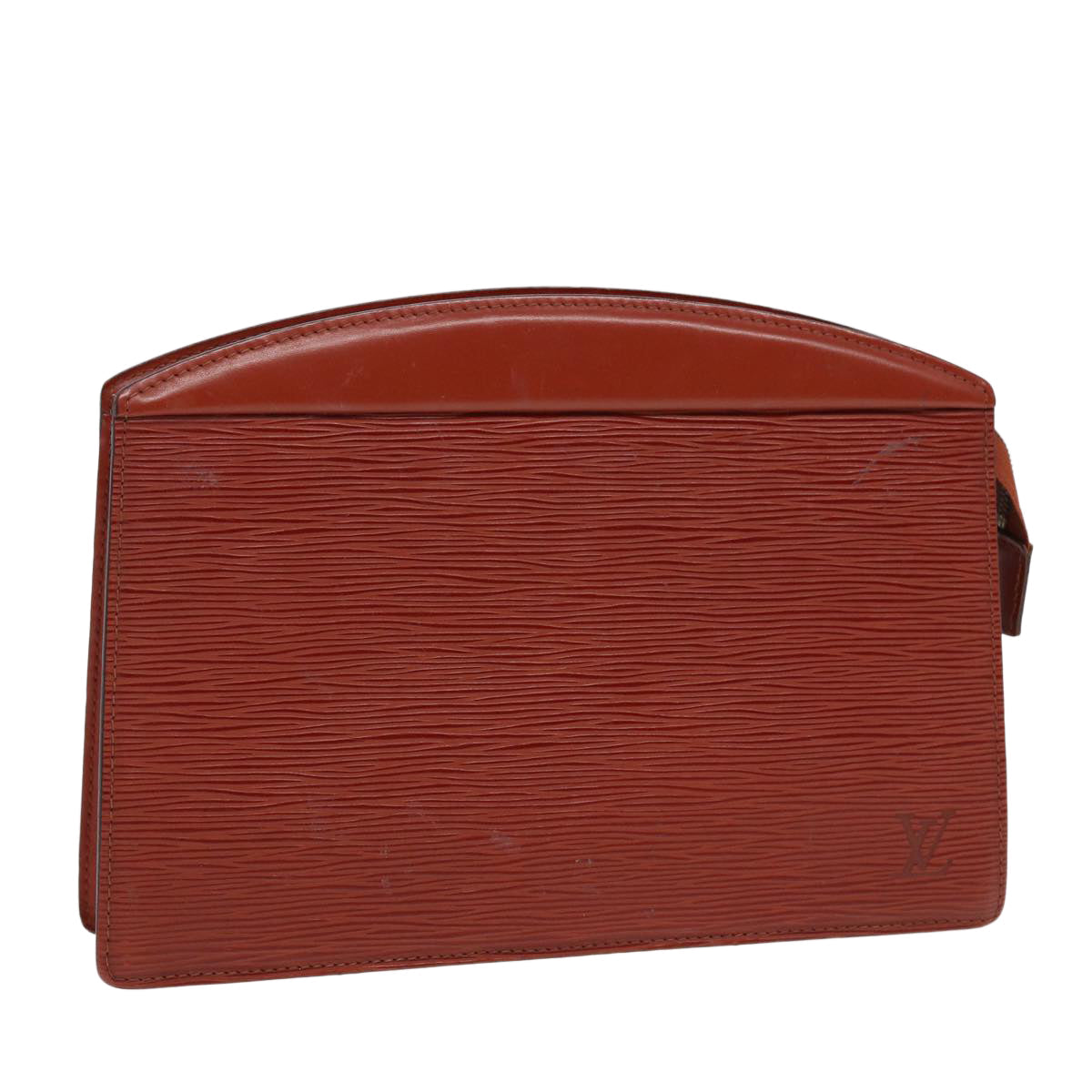 LOUIS VUITTON Epi Trousse Crete Pouch Brown M48403 LV 86086