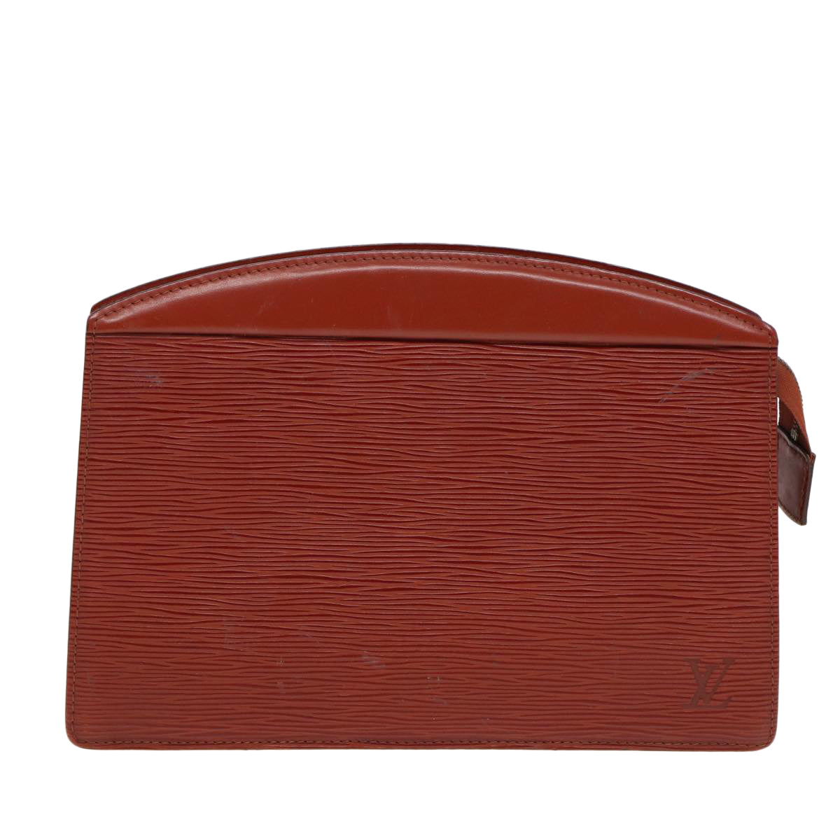 LOUIS VUITTON Epi Trousse Crete Pouch Brown M48403 LV 86086