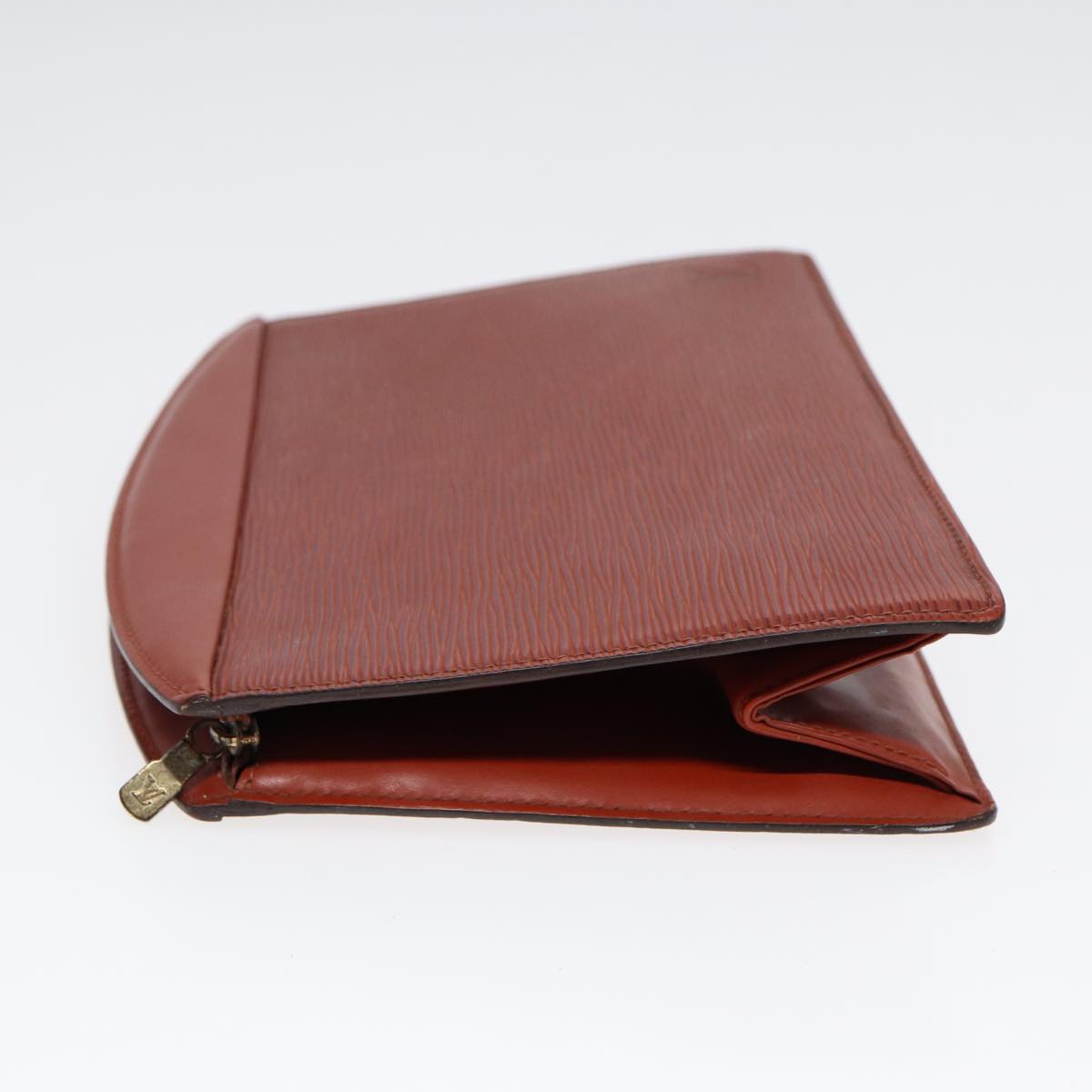 LOUIS VUITTON Epi Trousse Crete Pouch Brown M48403 LV 86086
