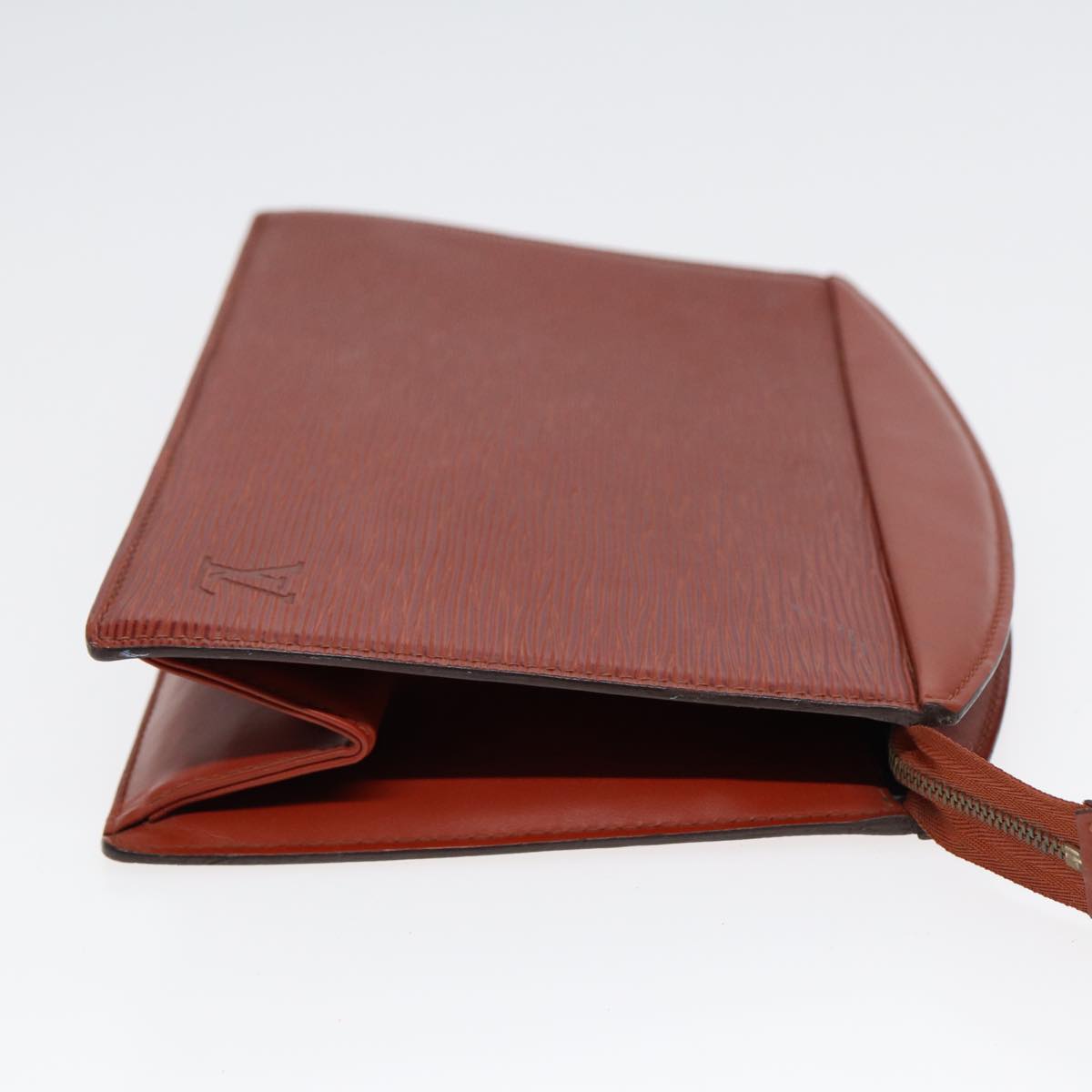 LOUIS VUITTON Epi Trousse Crete Pouch Brown M48403 LV 86086