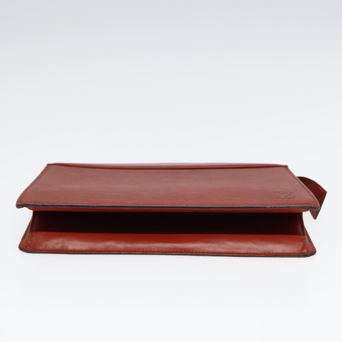 LOUIS VUITTON Epi Trousse Crete Pouch Brown M48403 LV 86086