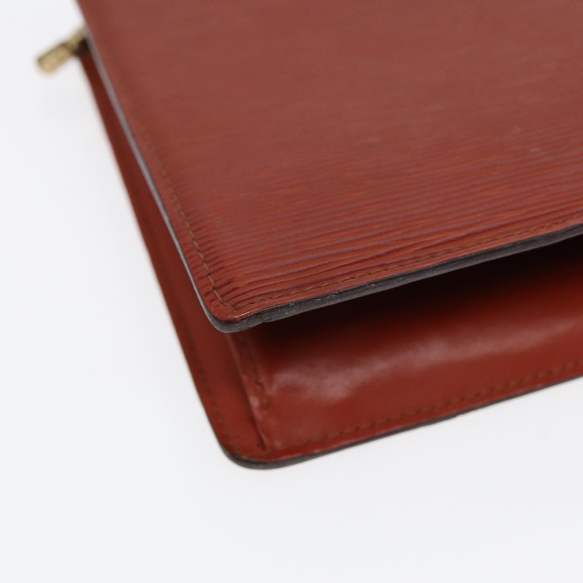 LOUIS VUITTON Epi Trousse Crete Pouch Brown M48403 LV 86086