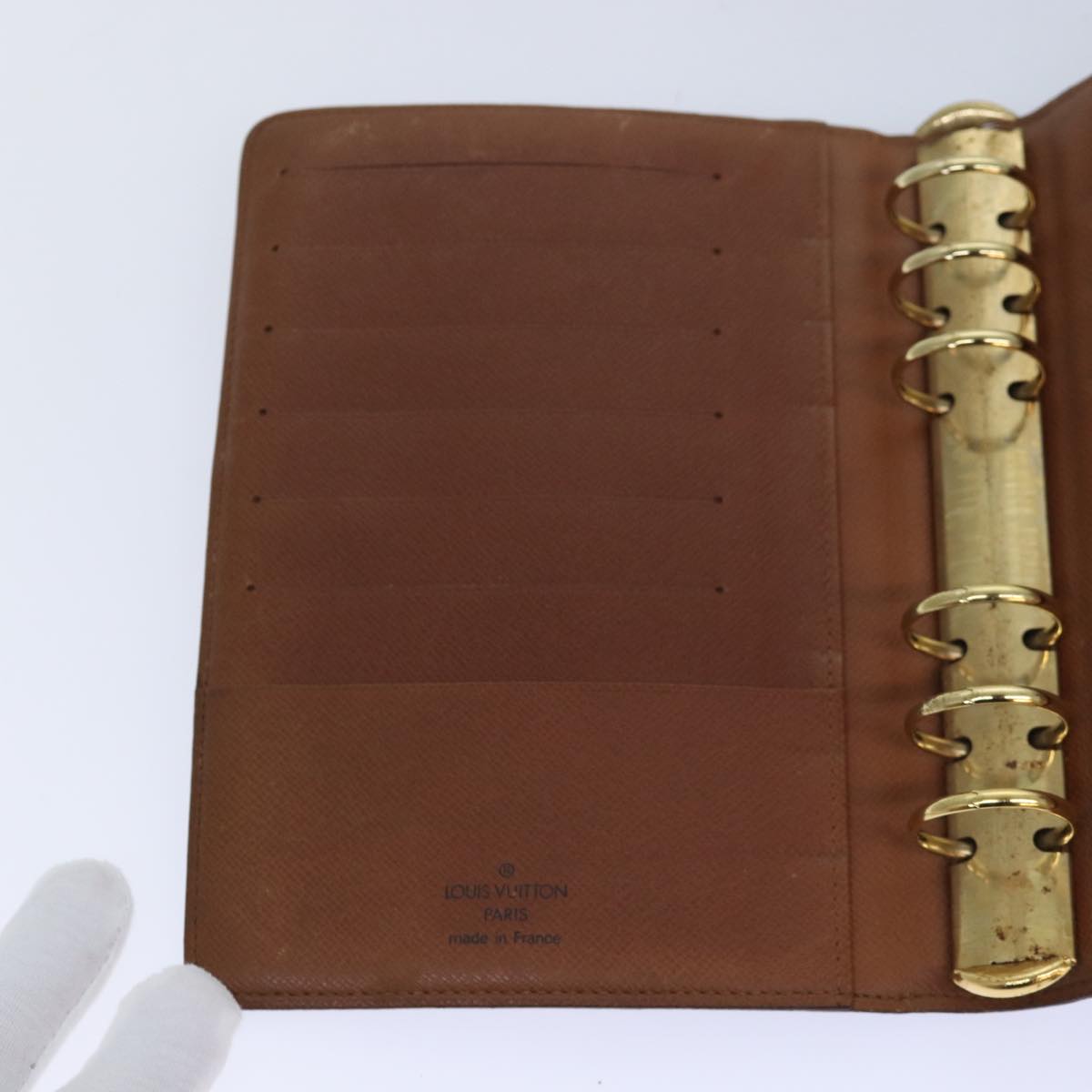 LOUIS VUITTON Monogram Agenda MM Day Planner Cover R20105 LV 86093