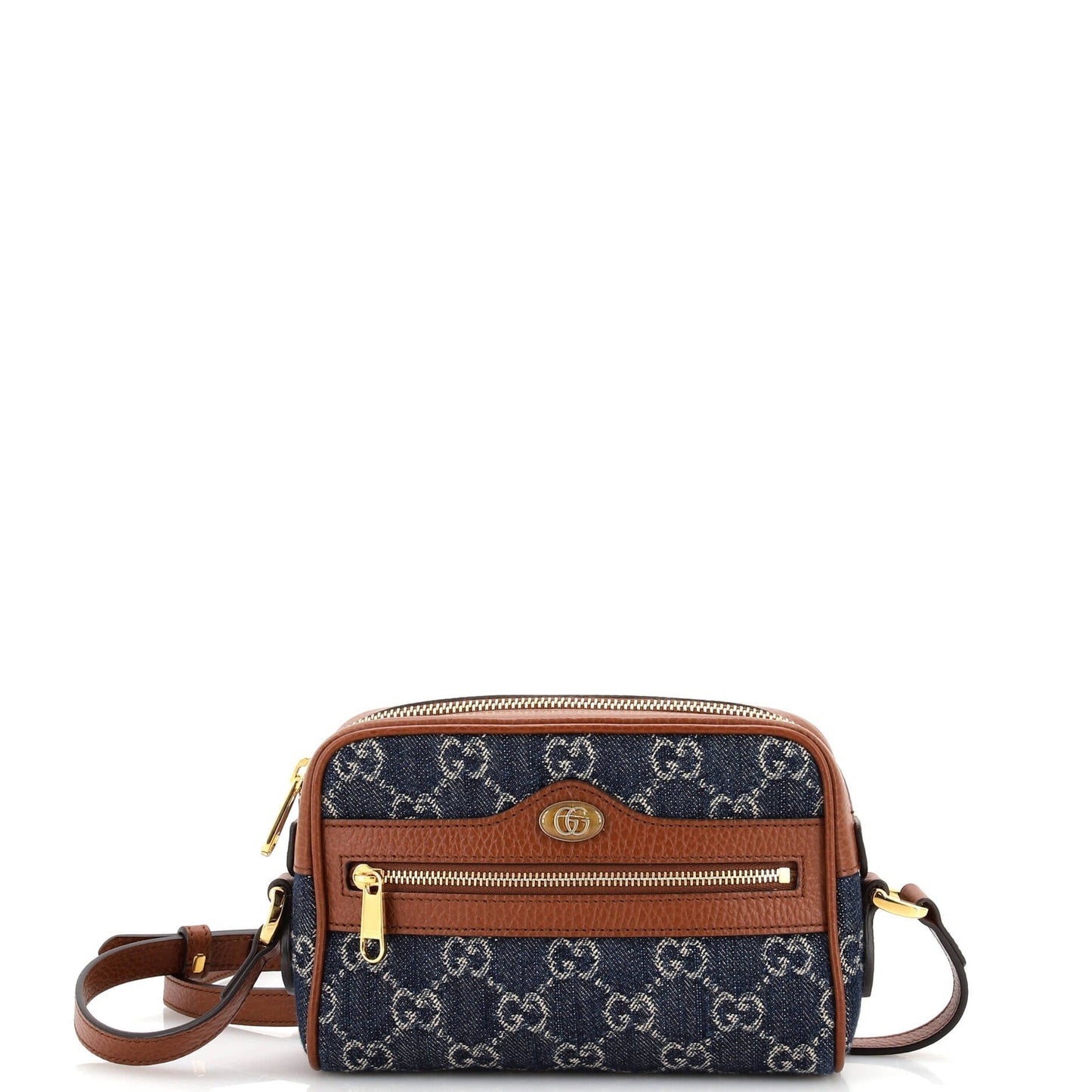 Luxury Gucci Trending 2025 Ophidia Shoulder Bag GG Denim Mini