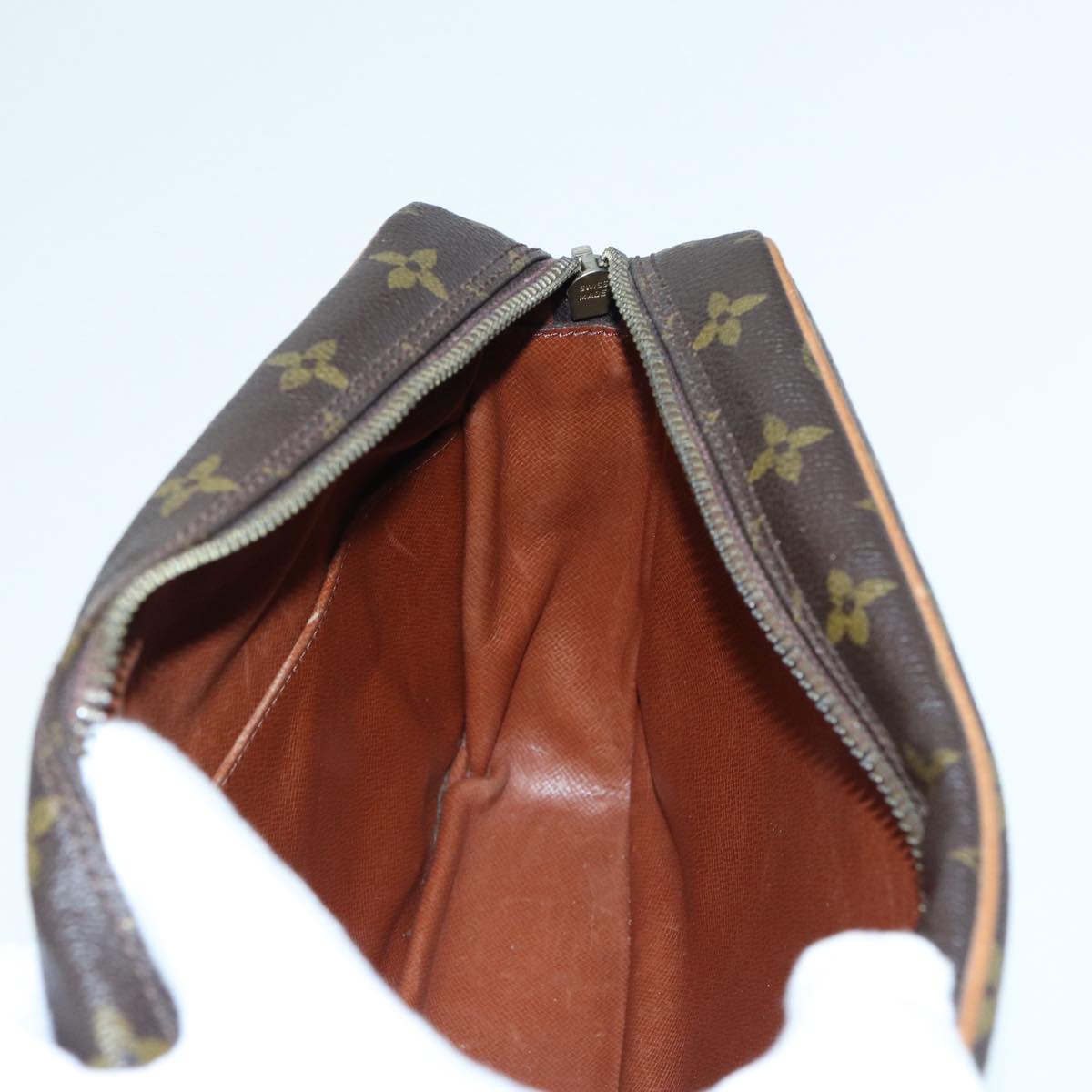 LOUIS VUITTON Monogram Compiegne 28 Clutch Bag M51845 LV 86121