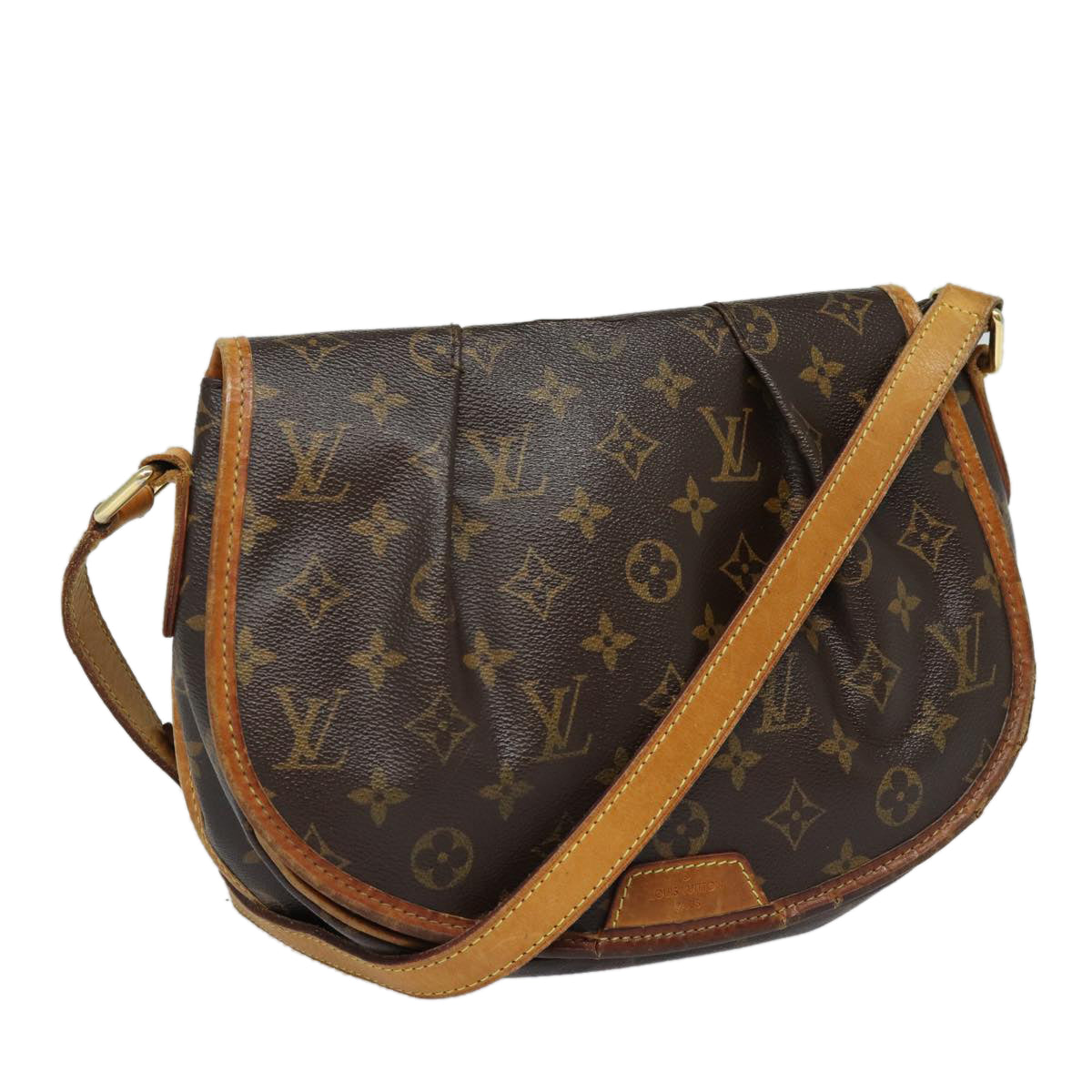LOUIS VUITTON Monogram Menilmontant PM Shoulder Bag M40474 LV 86123