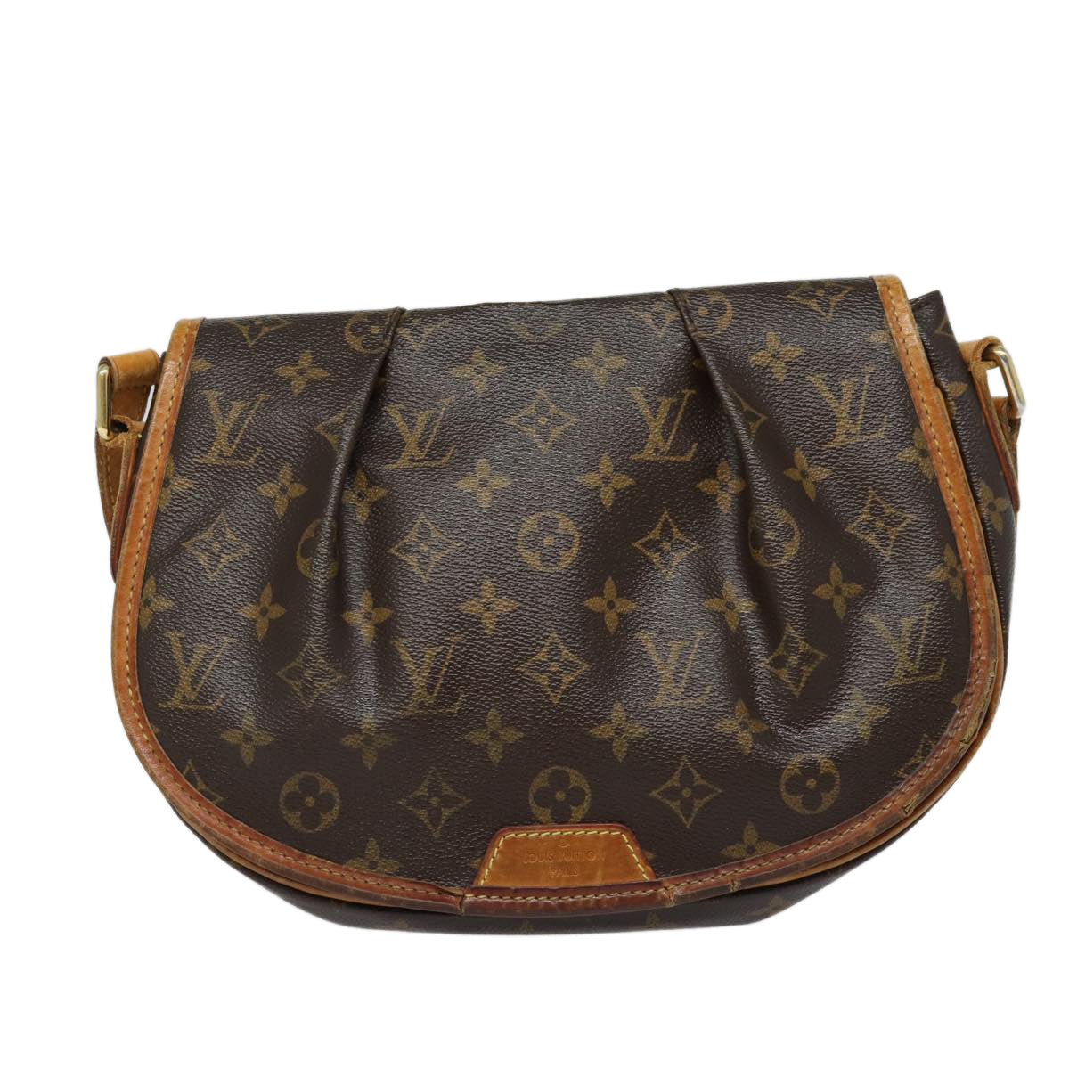 LOUIS VUITTON Monogram Menilmontant PM Shoulder Bag M40474 LV 86123