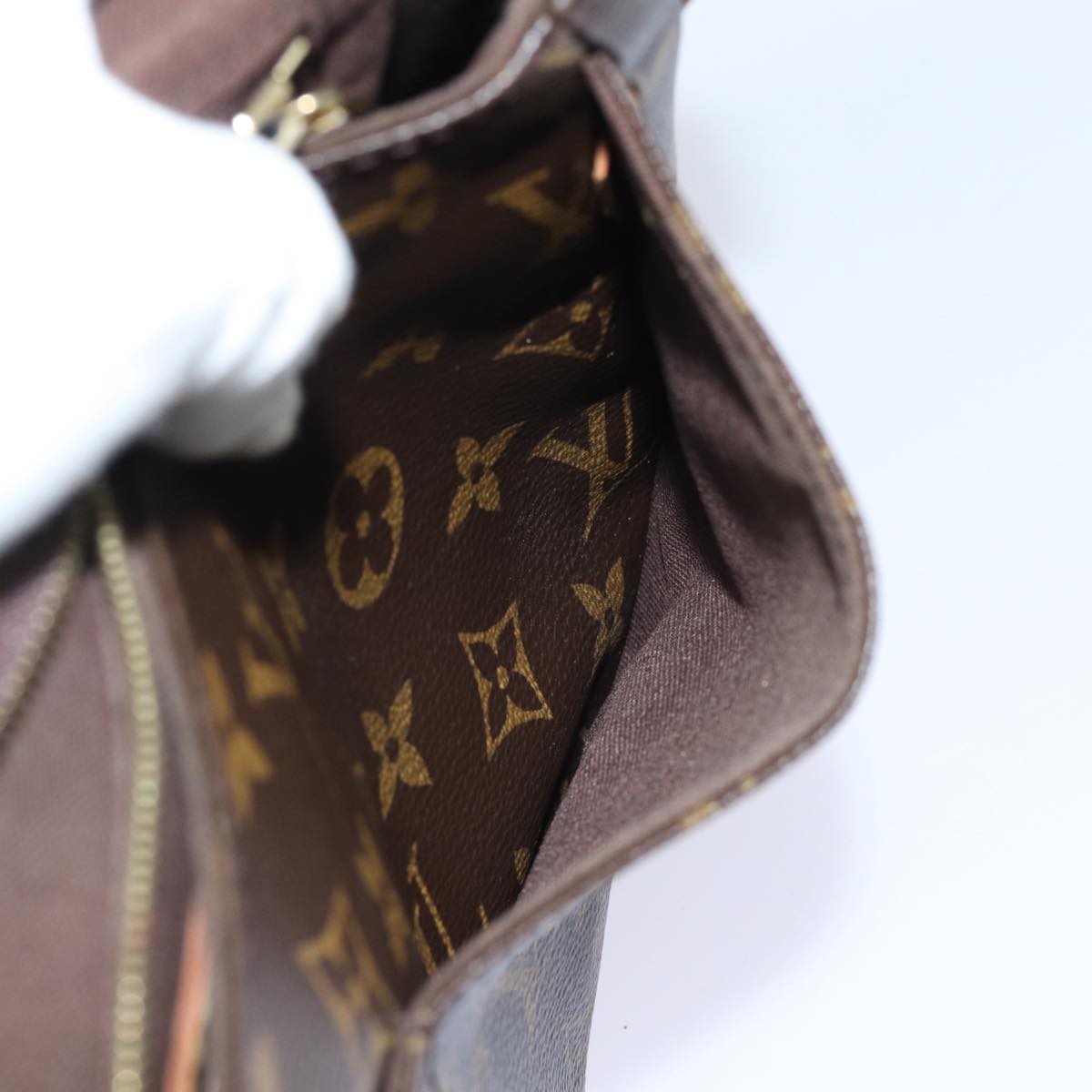 LOUIS VUITTON Monogram Menilmontant PM Shoulder Bag M40474 LV 86123