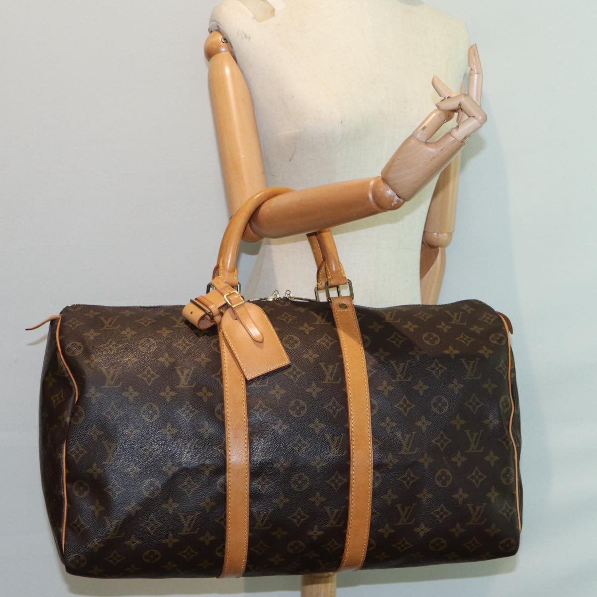 LOUIS VUITTON Monogram Keepall 50 Boston Bag M41426 LV 86131