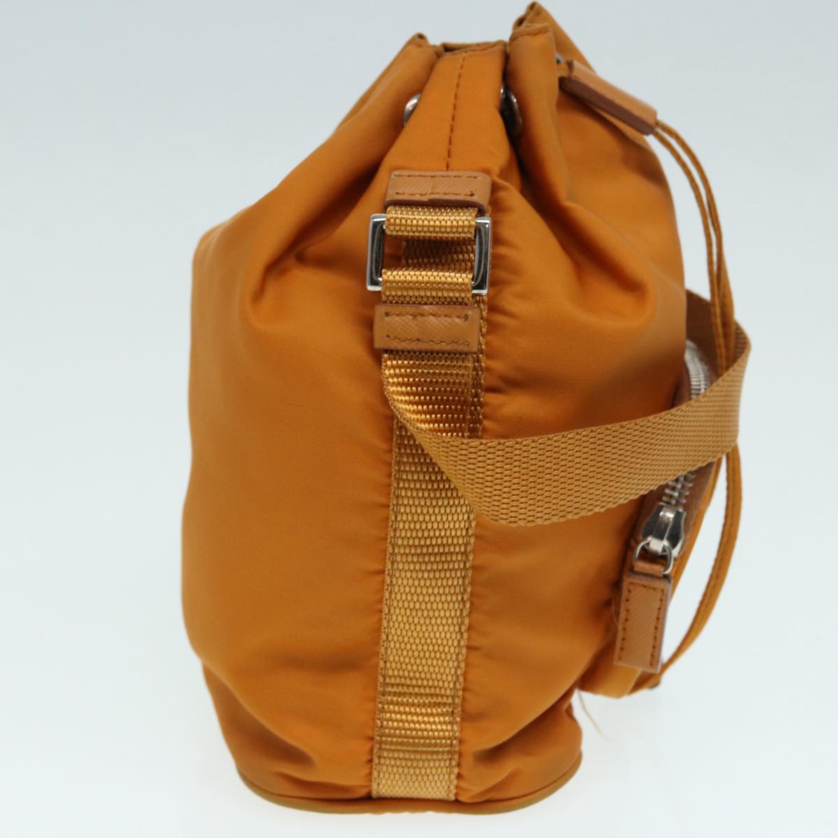 Luxury Prada Pouch Nylon Silver Orange  86150